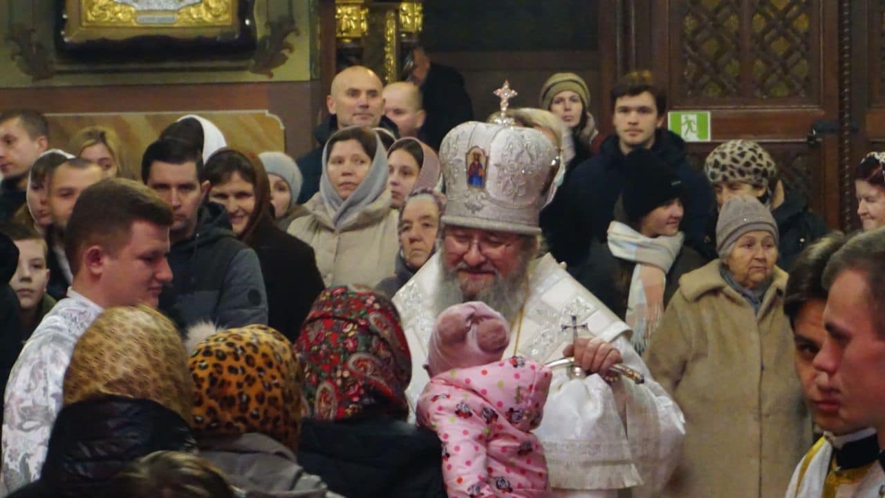 Різдвяну Всенічну митрополит Володимир звершив в Успенському кафедральному соборі